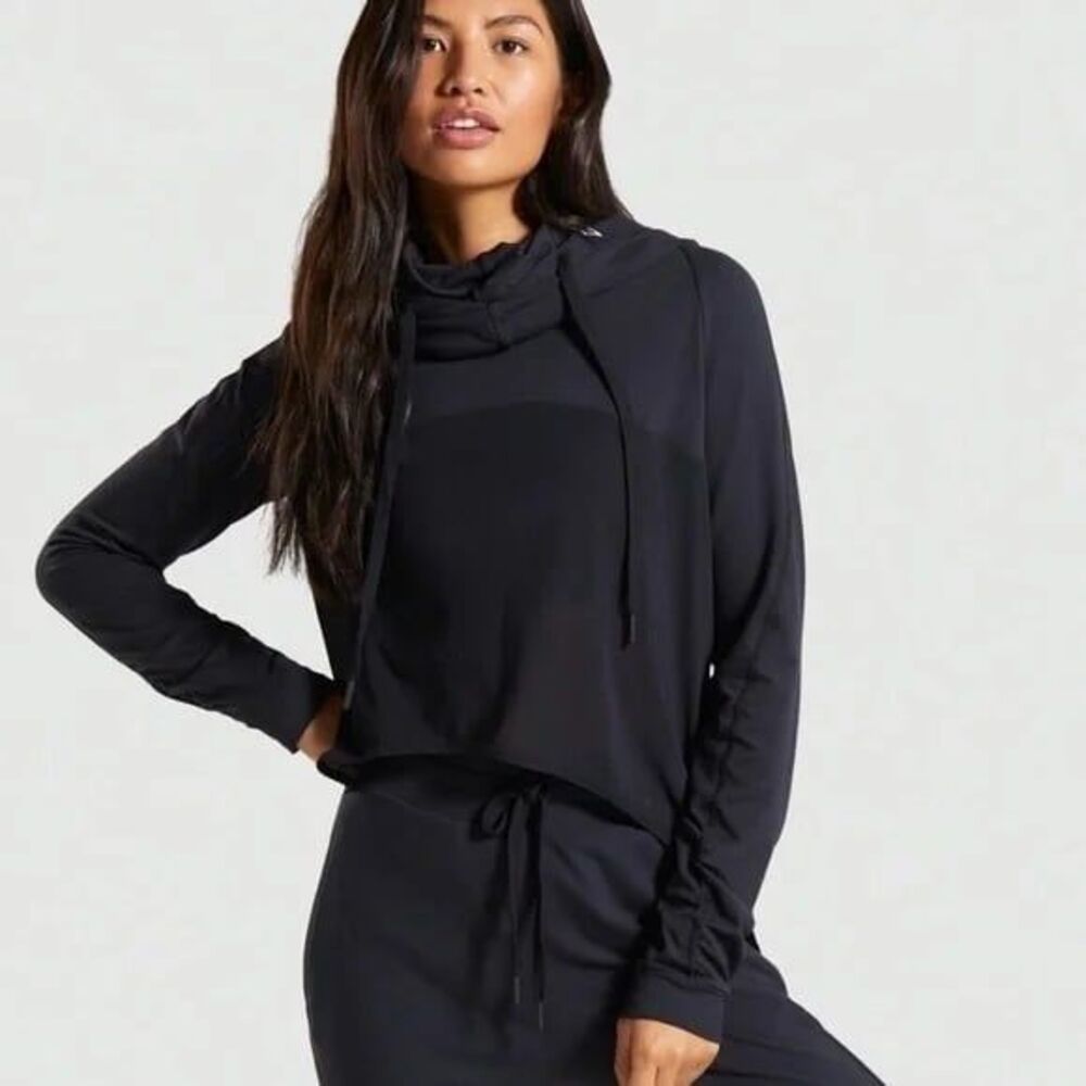 Gymshark Black Aura Hoodie Mesh Womens Small